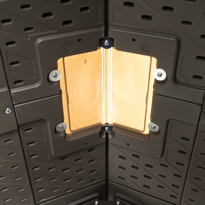 8 ft. W x 12.5 ft. D Plastic Storage Shed