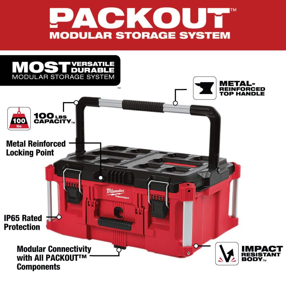 PACKOUT 22 in. Rolling Tool Box, 22 in. Large Tool Box and 22 in. Medium Tool Box 8426-8425-8424