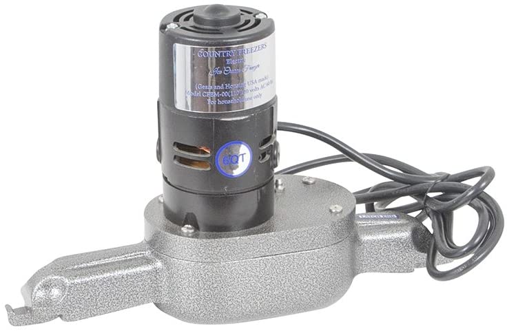 6 qt Country Ice Cream Maker Classic Wooden Tub Country Electric Motor