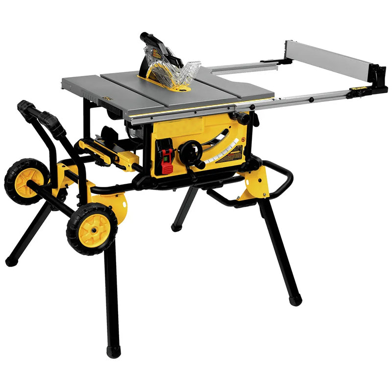 DWE7491RS 10 in 15 Amp  SitePro Compact Jobsite Table Saw with Rolling Stand
