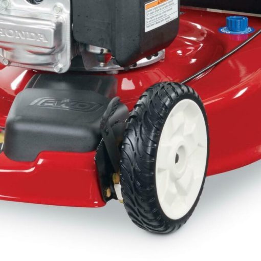 Self-propelled gas mower, 22-inch 170cc OHV engine high-wheel RWD 3-in-1 with height adjustment, oil included