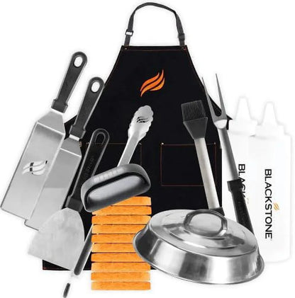 28 Inch Blackstone Griddle 2080 with Hood XL Griddle Original 3-Burner Outdoor Flat Top Grill, with Blackstone Griddle Accessories, Seasoning, and Wholesalehome Gloves and Cloth