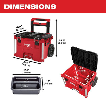 PACKOUT 22 in. Rolling Tool Box, 22 in. Large Tool Box and 22 in. Medium Tool Box 8426-8425-8424