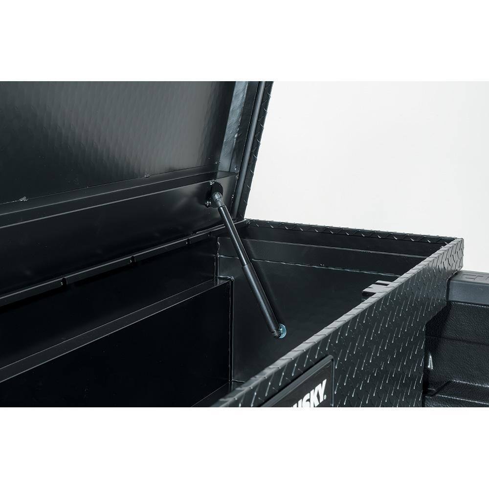 61.86 Matte Black Aluminum Low Profile Truck Tool Box for Mid-Size Trucks