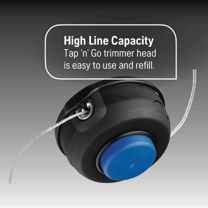 128LD Gas String Trimmer, 28-cc 2-Cycle, 17-inch Straight Shaft Gas String Trimmer with Tap 'n Go trimmer head