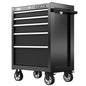 2000 Series 26.5-in W x 37.5-in H 5-Drawer Steel Rolling Tool Cabinet (Black)