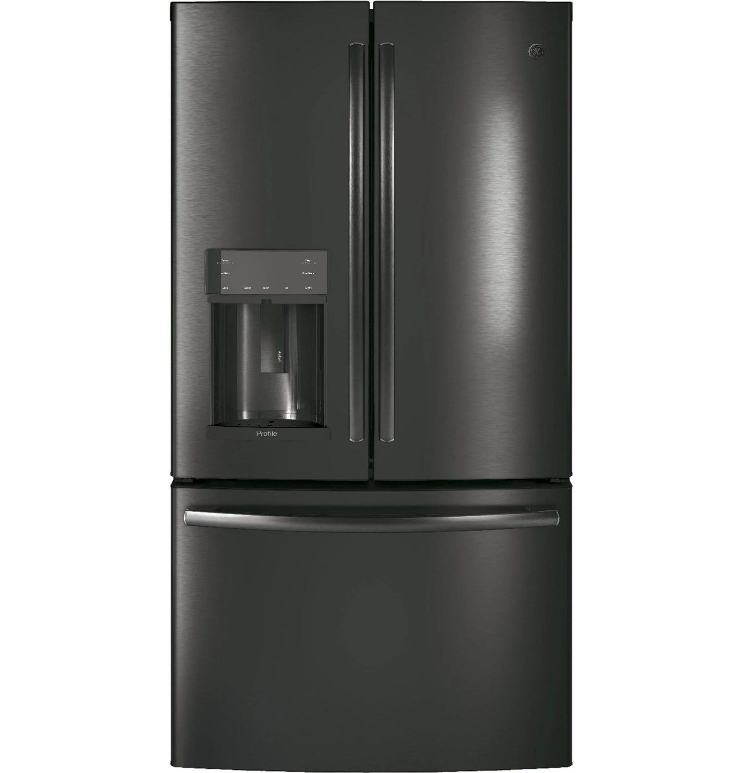 Appliances PFE28KBLTS 36 Inch French Door Refrigerator Black Stainless Steel