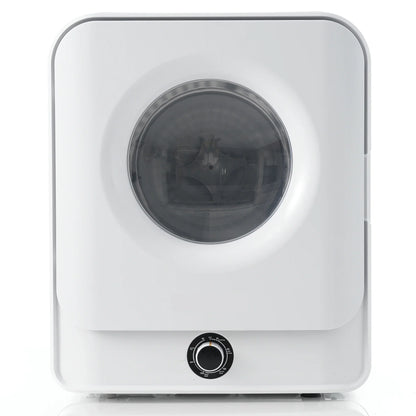 1.95 Cu.ft Front Load Clothes Dryer, Portable Compact Dryer 830W, 5 Drying Modes, Stainless Steel Drum, with Overheat Protection, Dust Removal, Deodorization and Lint Removal Functions, White