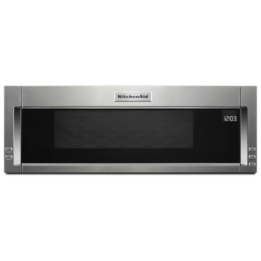 KitchenAid 30-Inch Low Profile Microwave Hood, 1000W, Stainless Steel, Dual LED, 4-Speed Ventilation