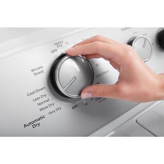 7.0 cu. ft. Electric Dryer, AutoDryTM System, Wrinkle ShieldTM, White