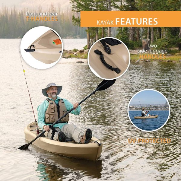 Lifetime 90806 Tamarack Angler 100 Fishing Kayak C 2 Pack (Paddles Included)