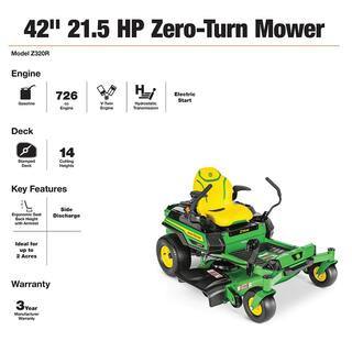 Z320R 21.5 HP V-Twin Zero-Turn Riding Mower with Accel Deep Deck