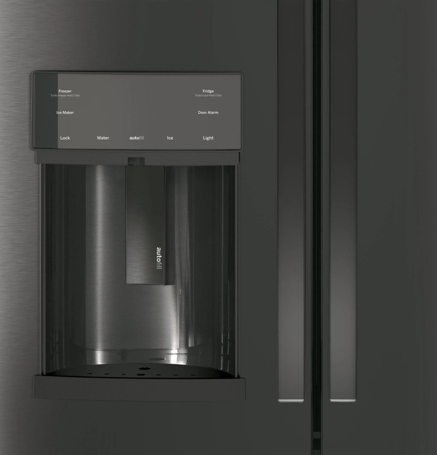 Appliances PFE28KBLTS 36 Inch French Door Refrigerator Black Stainless Steel