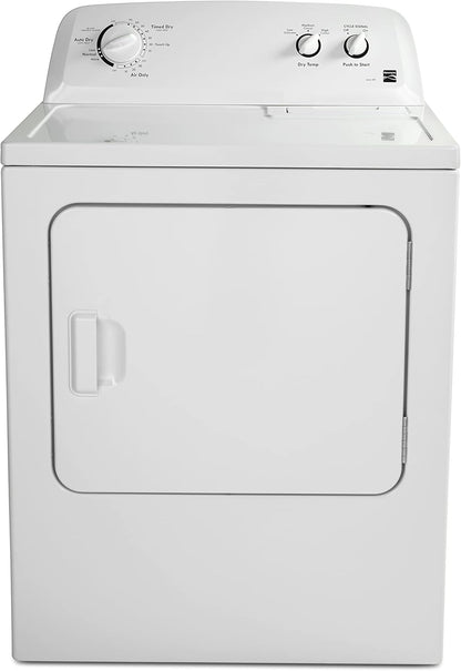 29′′ Front Load Electric Dryer with Wrinkle Guard and 7.0 Cubic Ft. Total Capacity, White