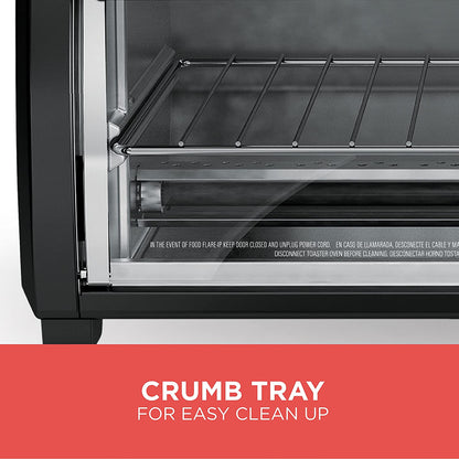 Spacemaker Under-Counter Toaster Oven, Black/Stainless Steel, TROS1000D