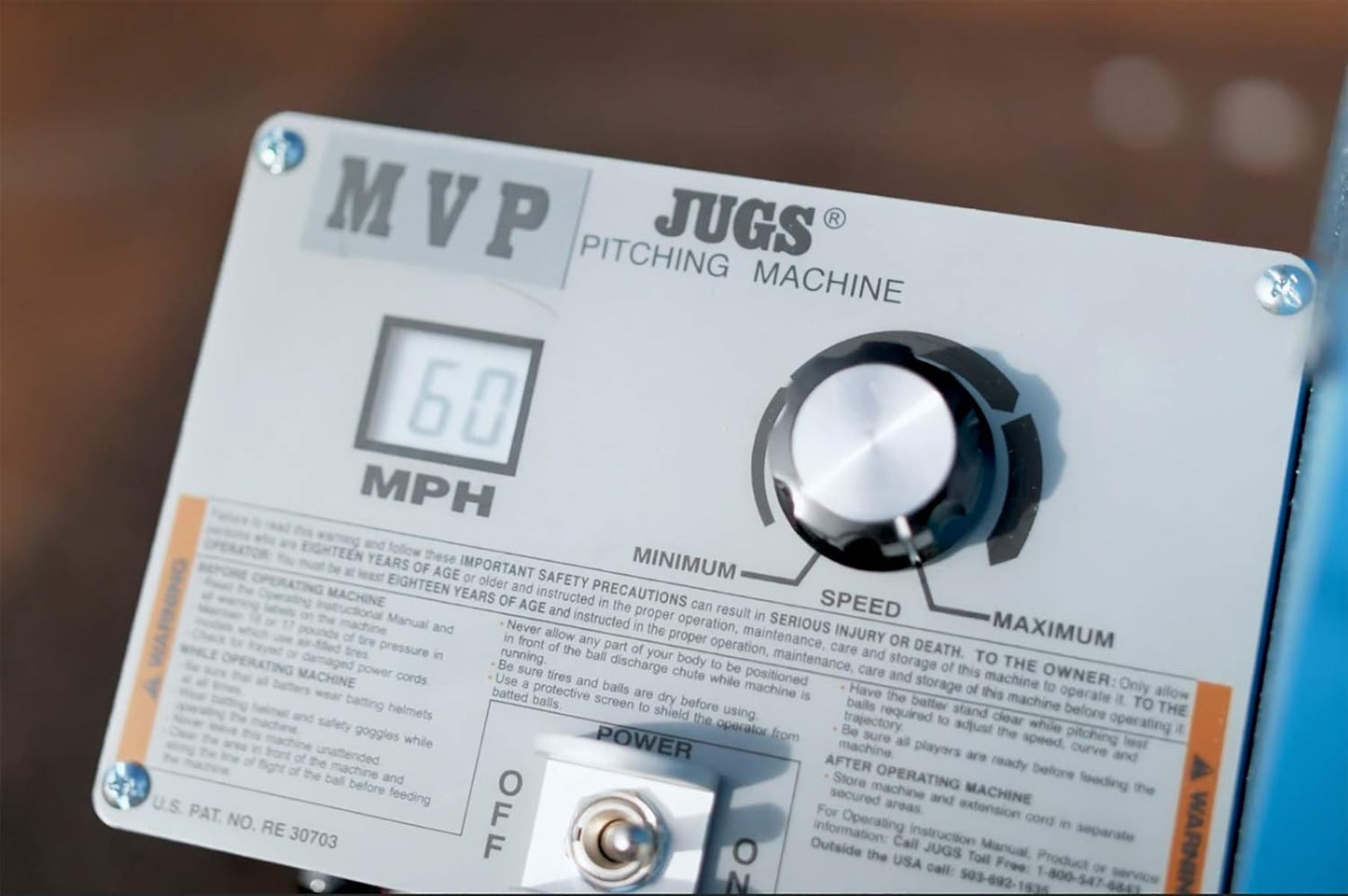 Jugs MVP Combo Pitching Machine Adjustable Up to 60 MPH, for Baseball & Softball, Ideal for Pitching-Machine Leagues