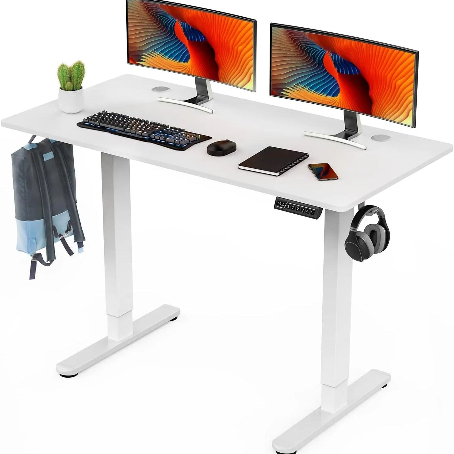 Electric Standing Desk 48 x 24 Inch Adjustable Height Electric with 3 Memory Controller