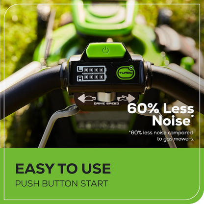 60V 21” Cordless (Self-Propelled) Lawn Mower , 2 x 4.0Ah Batteries and Dual Port Rapid Charger