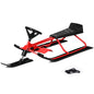 Snow Racer Sled, Ski Sled Slider Board with Twin Brakes