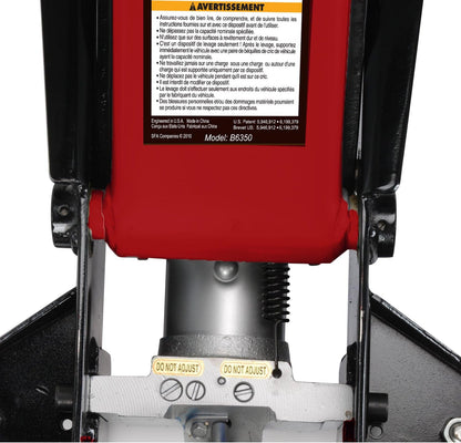 Black/Red Fast Lift Service Jack 3.5 Ton Capacity