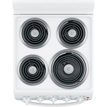 20 in. 4 Burner Element Free-Standing Electric Range in White